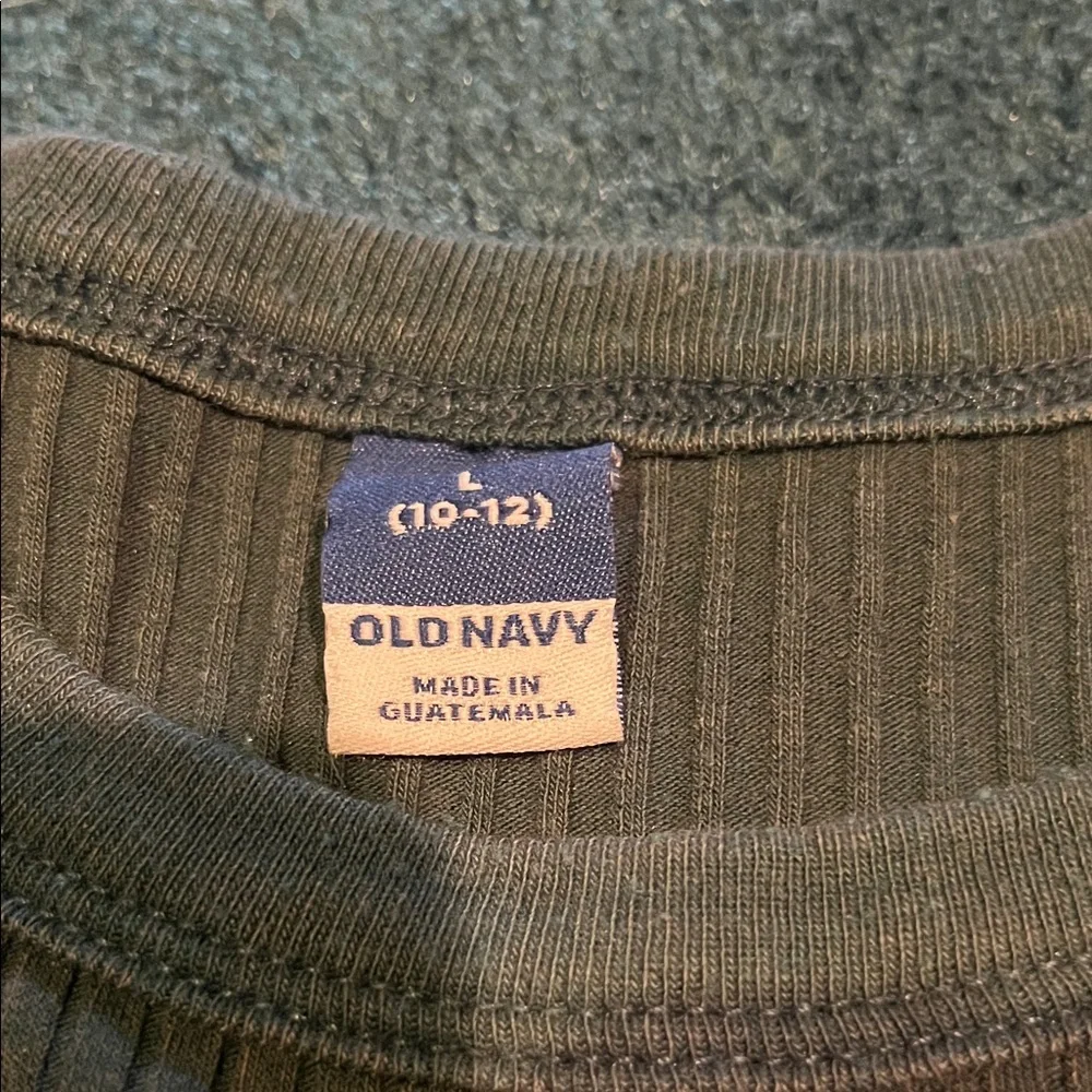 Old Navy Dark Ribbed Long Sleeve Top